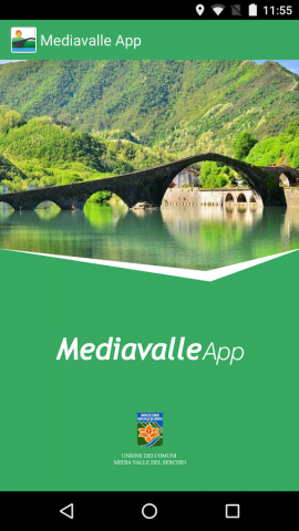 La schermata iniziale di Mediavalle App